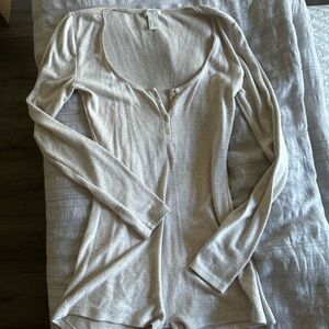 Forever 21 Beige Romper Short Pajamas
